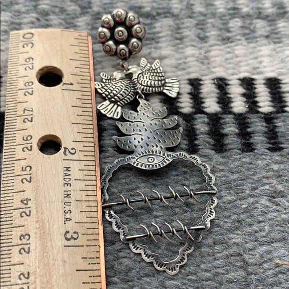🌼 Mexican silver earrings - Picture 6 of 8